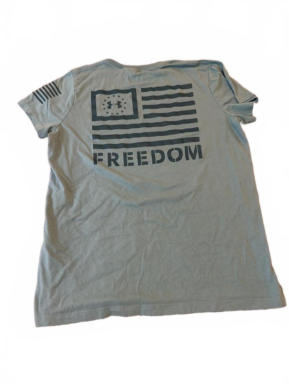 Under Armour Women’s Large Classic Tee Freedom Graphic T-Shirt L - Picture 2 of 3